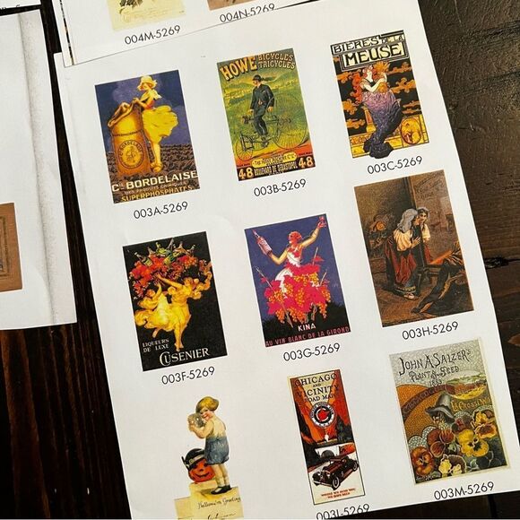 Miniature Victorian Pictures (Set of 47) - Picture 3 of 6